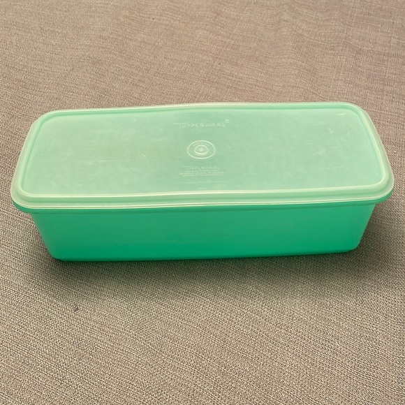 Vintage Green Tupperware 3 pcs. Vegetable Crisper Keeper Retro Mid Century - Picture 1 of 10